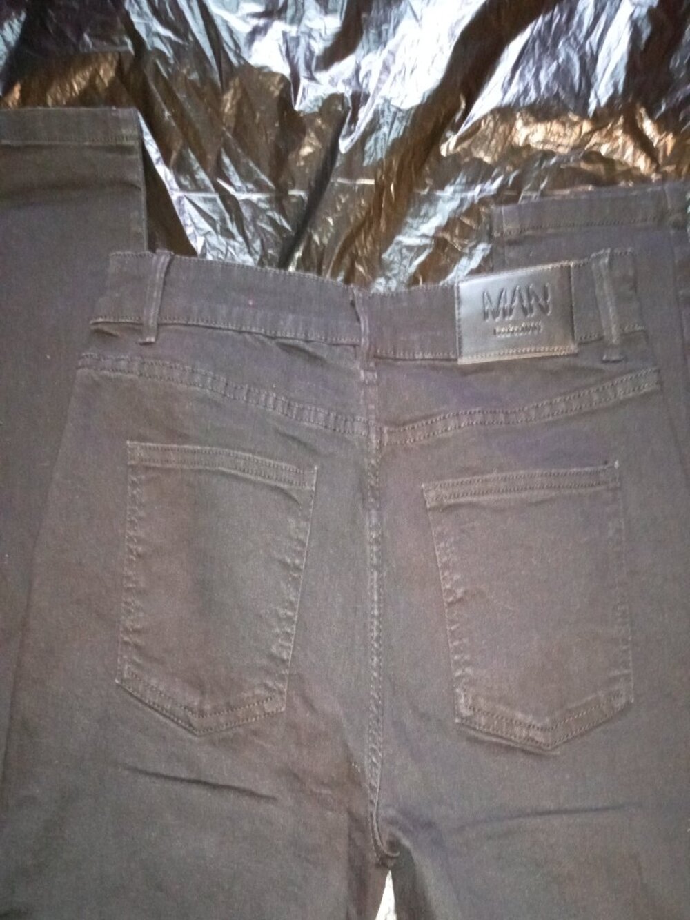 Boohooman Black Button Fly Skinny Jeans Mens 32 - Picture 5 of 5